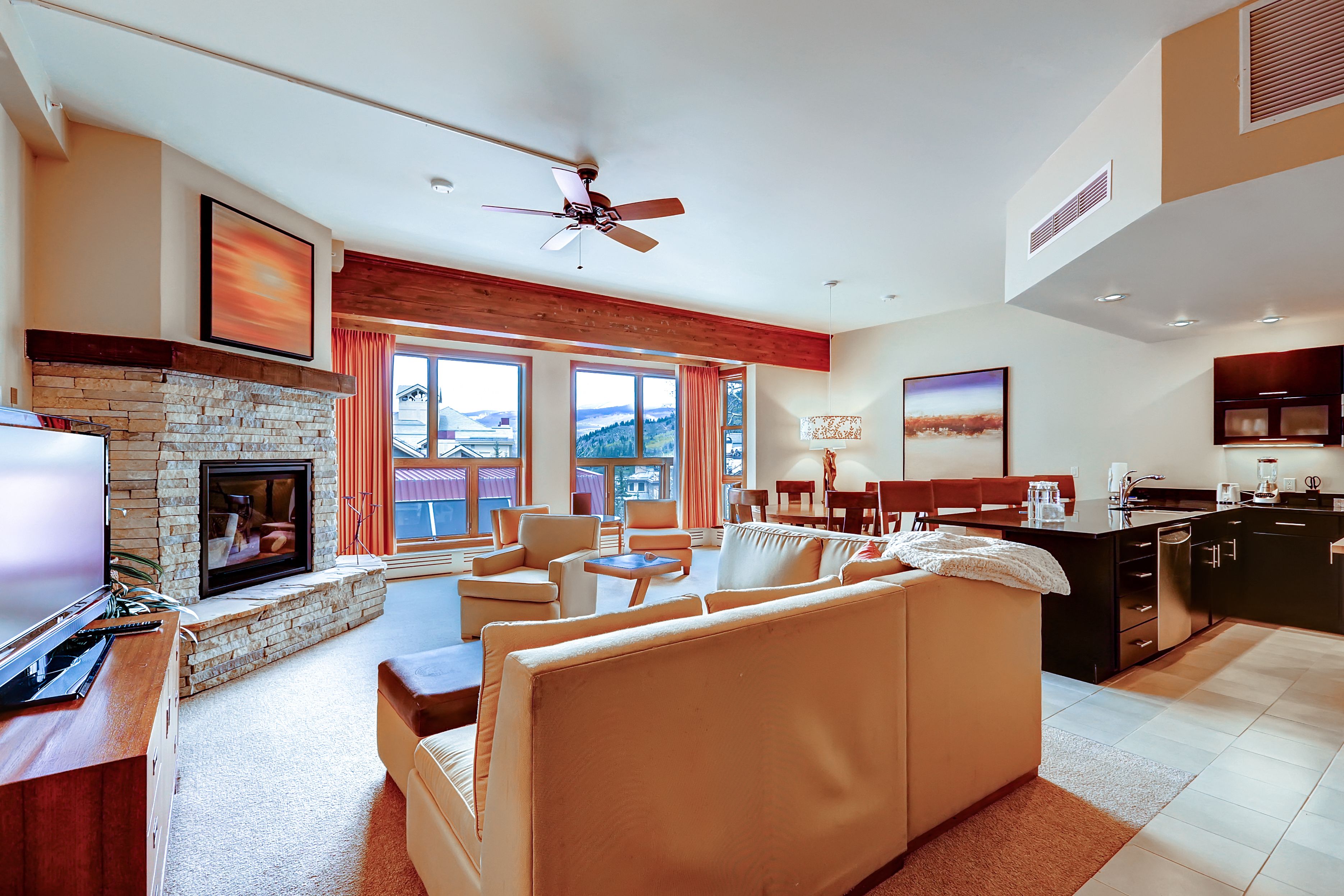 Condo, 2 Bedrooms | Living room | Flat-screen TV