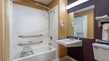 Room, 1 Queen Bed, Accessible, Non Smoking | Accessible bathroom