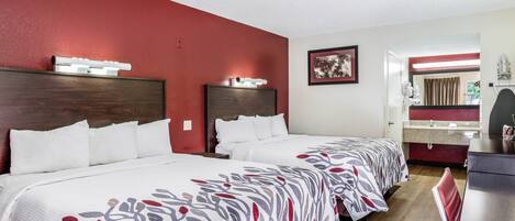 1 bedroom, desk, laptop workspace, blackout drapes