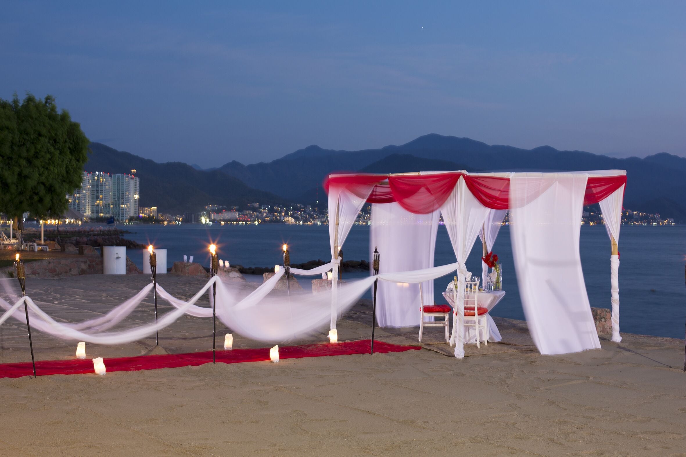 Área de bodas al aire libre