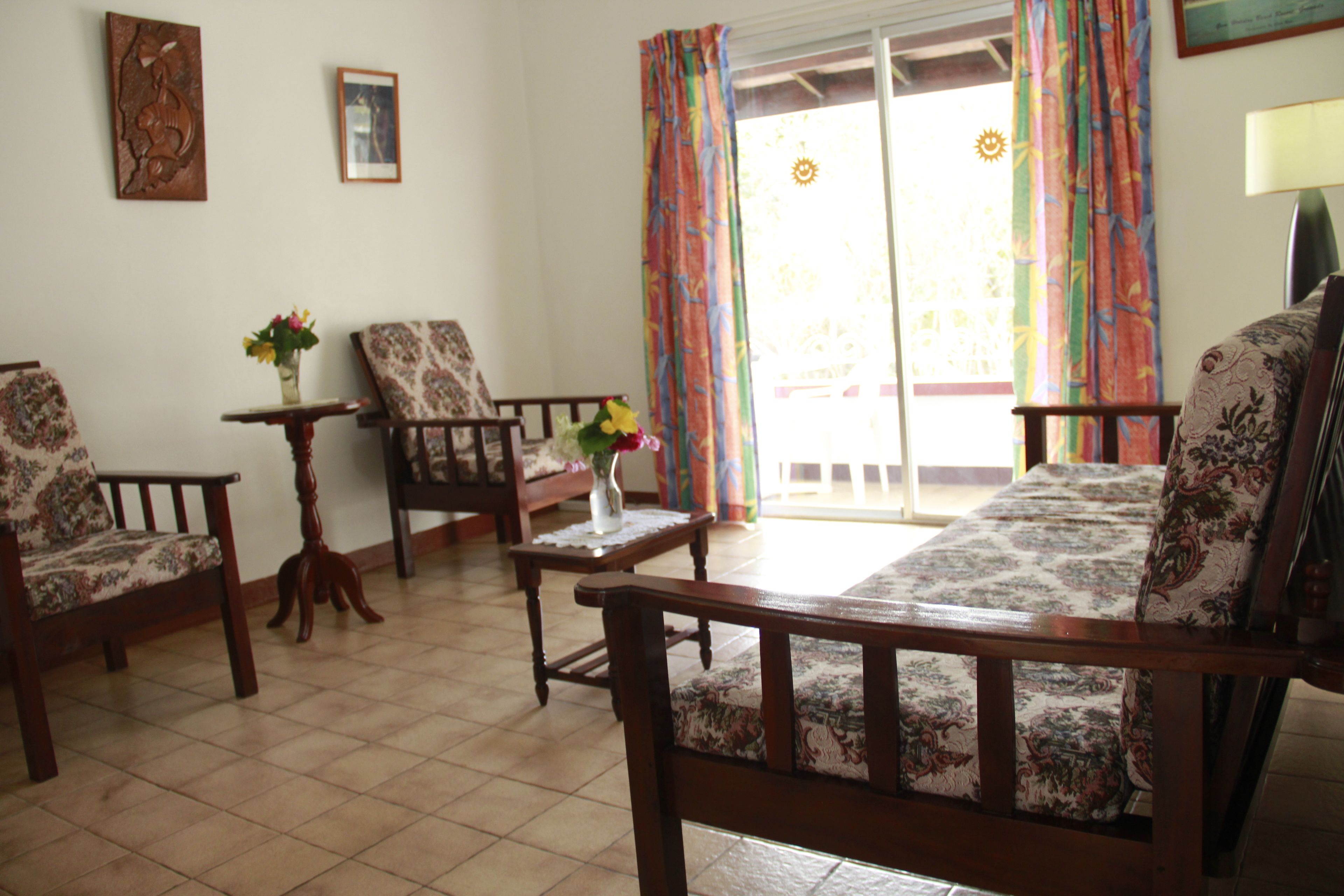 standard apartment, 1 bedroom, garden view | living room | tv