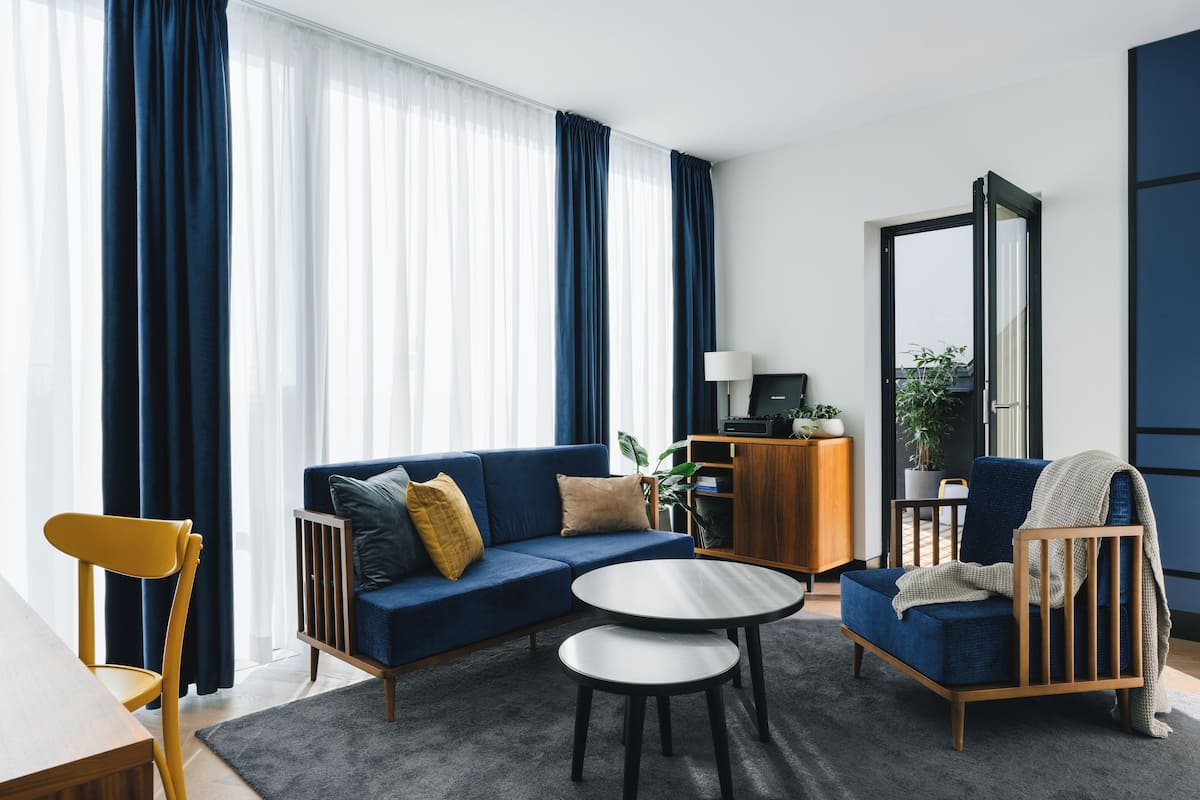 Loft (Top Floor) | 1 slaapkamer, hypoallergeen beddengoed, een kluis op de kamer