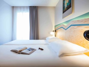 Standard Twin Room, 2 Twin Beds | Premium bedding, desk, blackout drapes, soundproofing