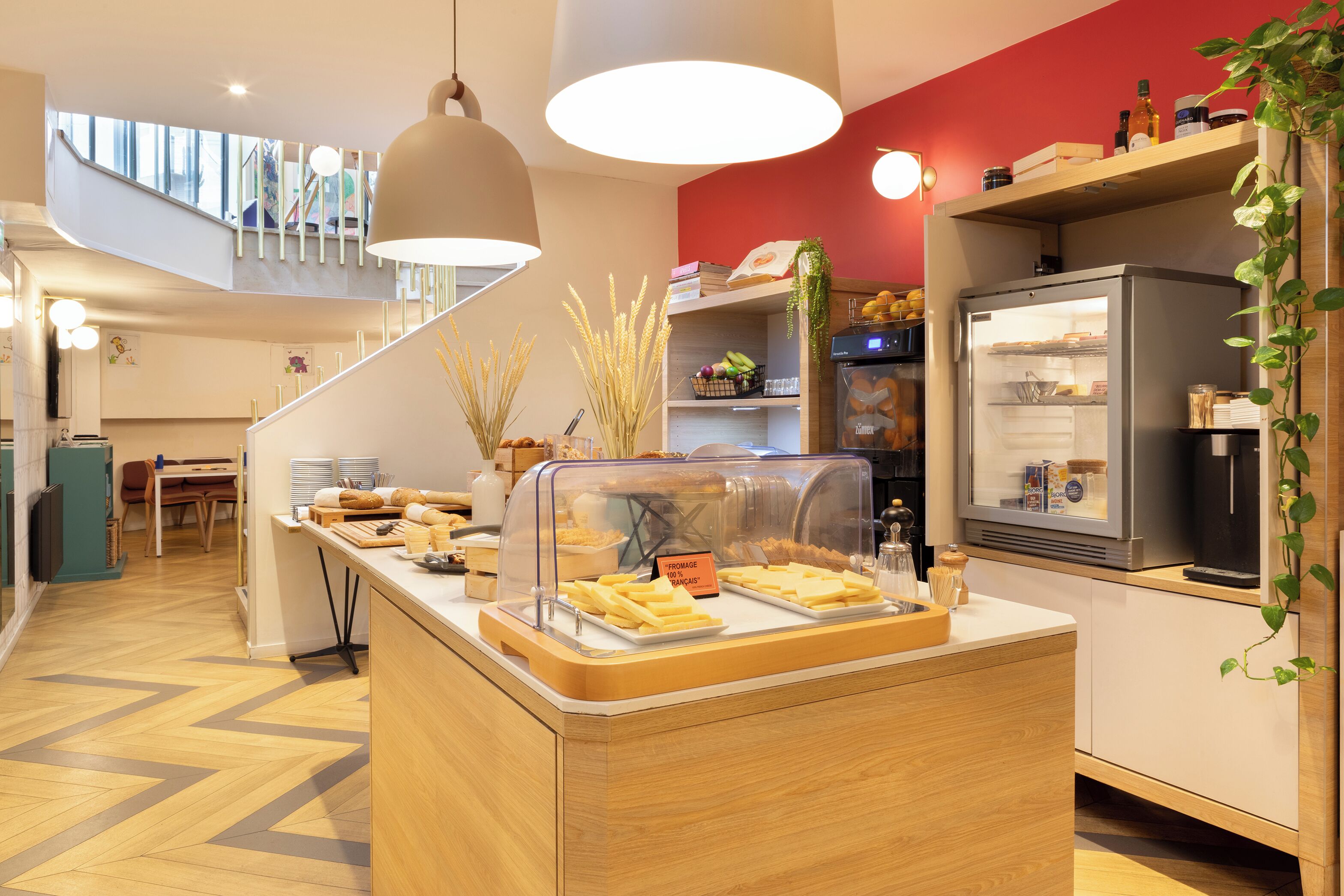 Daily buffet breakfast for a fee