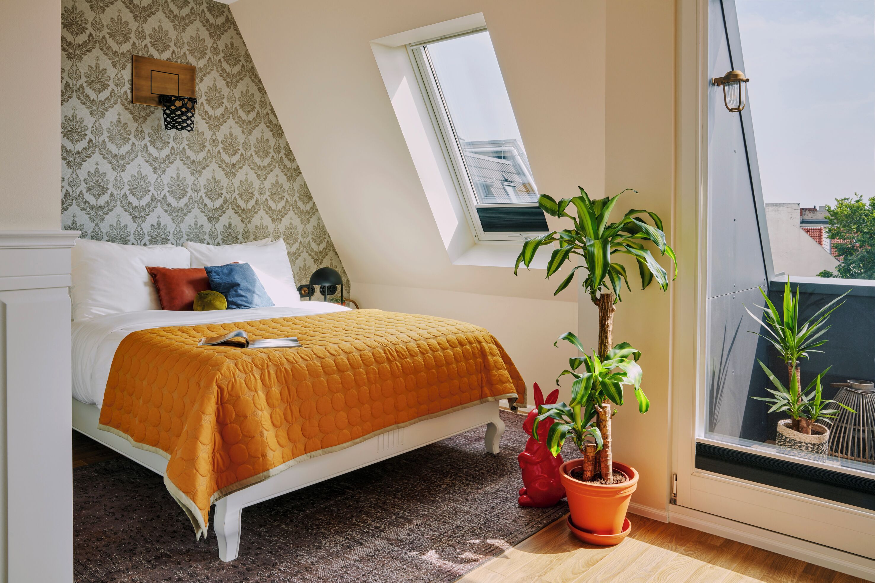 panoramic room | premium bedding, in-room safe, individually decorated, blackout curtains