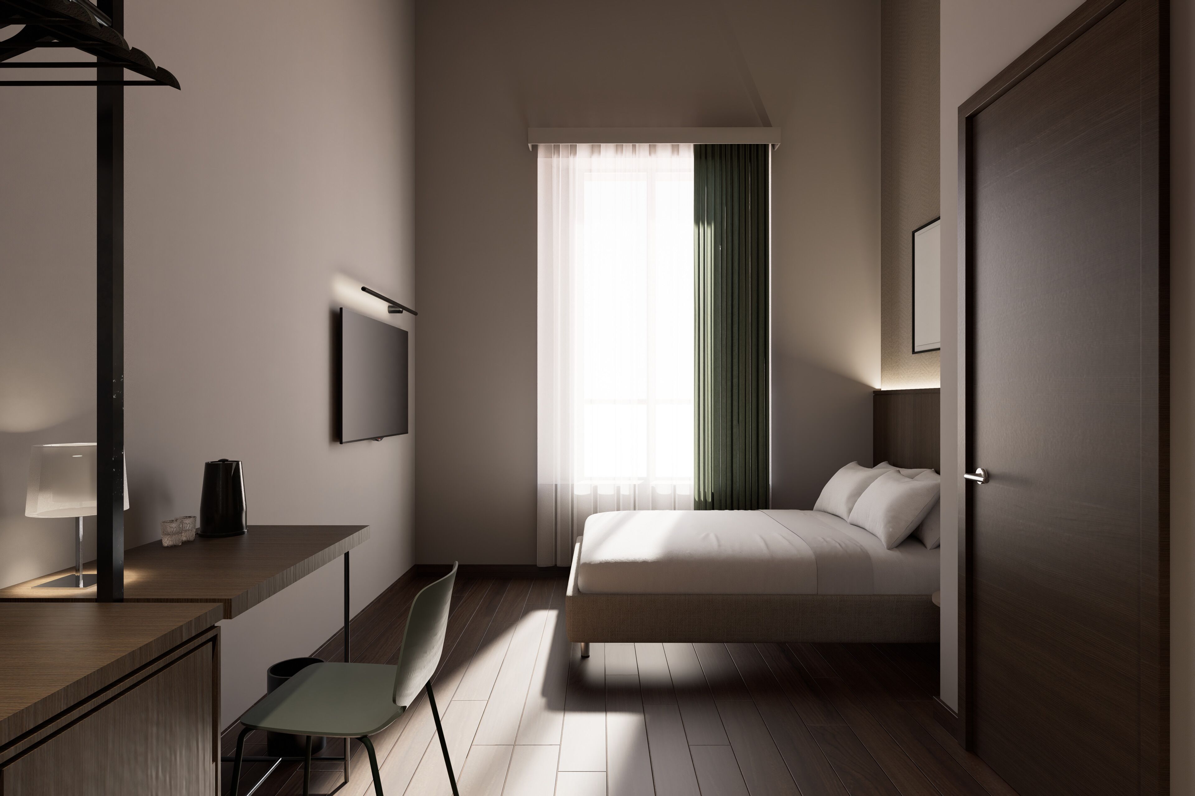 Økonomi-dobbeltrom | Allergitestet sengetøy, minibar, safe på rommet og skrivebord