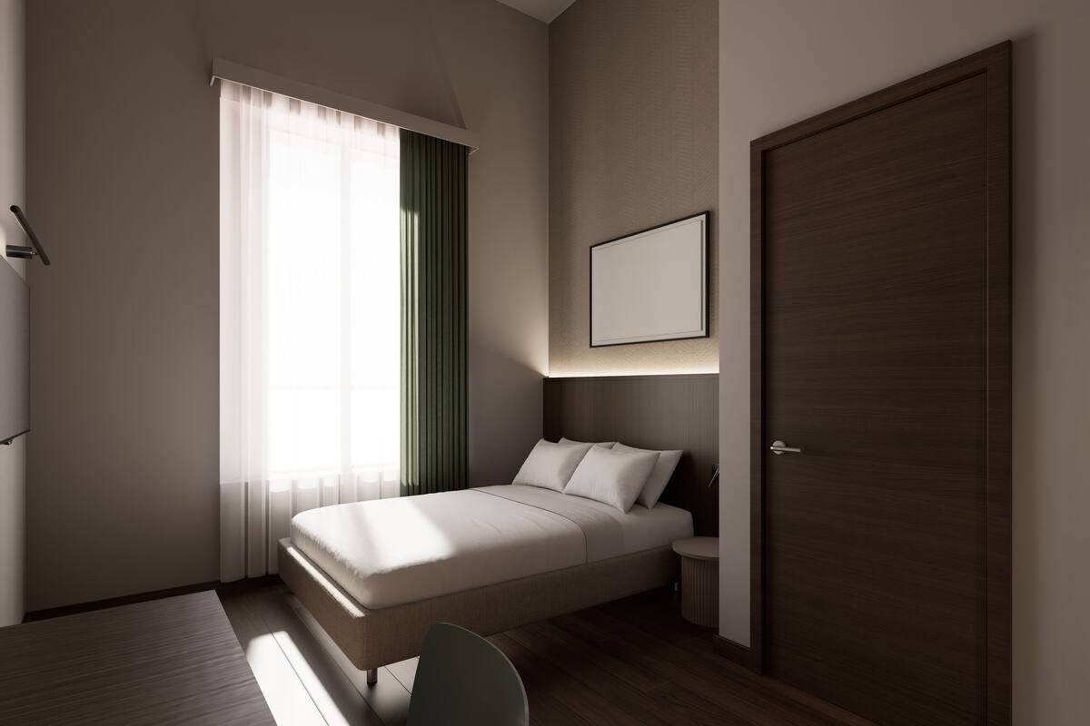 Allergitestet sengetøy, minibar, safe på rommet og skrivebord