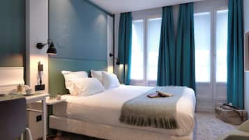Chambre supérieure double | Minibar, coffre-fort, bureau, système d’insonorisation