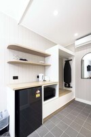 Premium bedding, blackout drapes, iron/ironing board, free WiFi