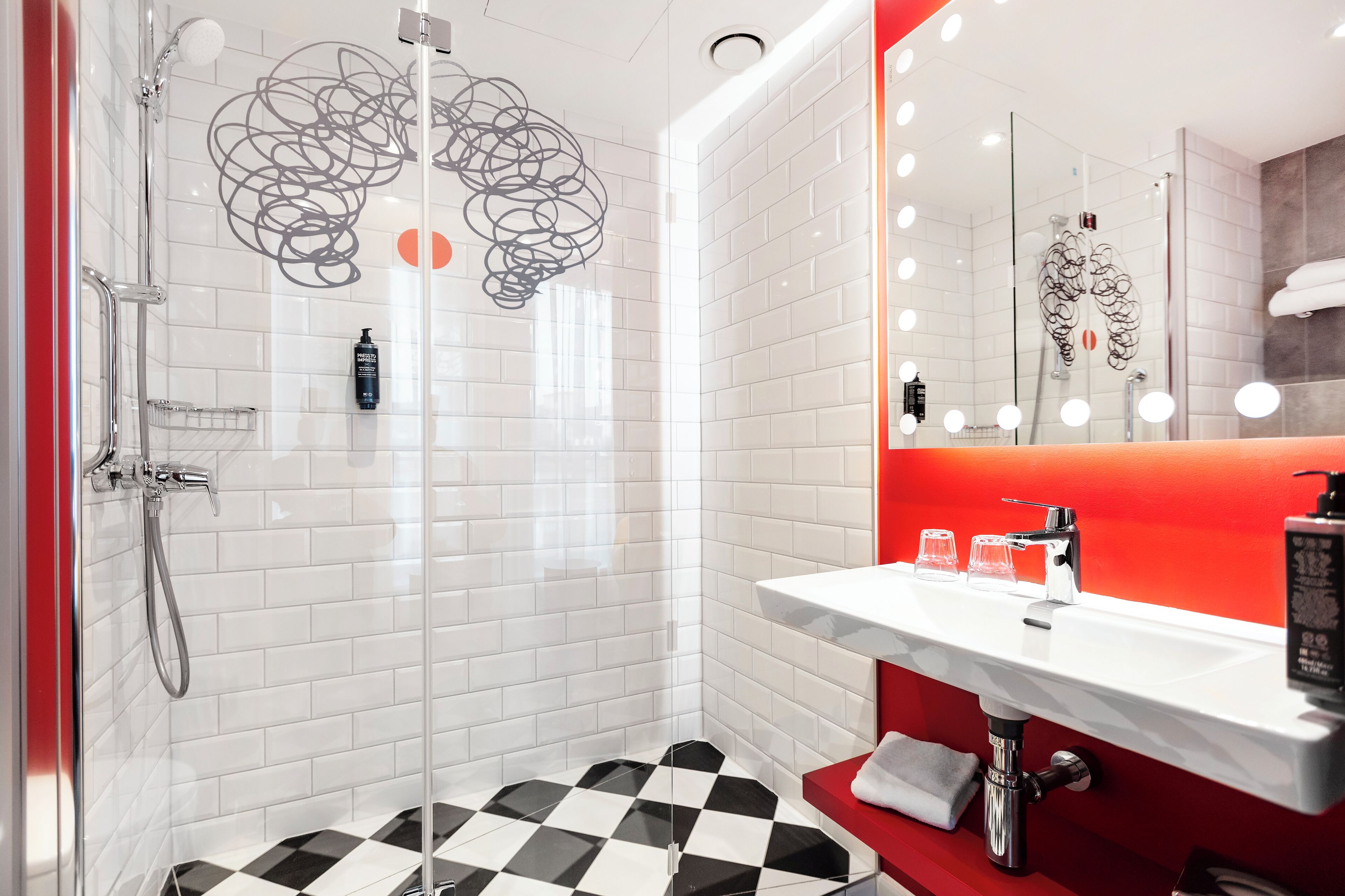 Shower, eco-friendly toiletries, hair dryer, slippers