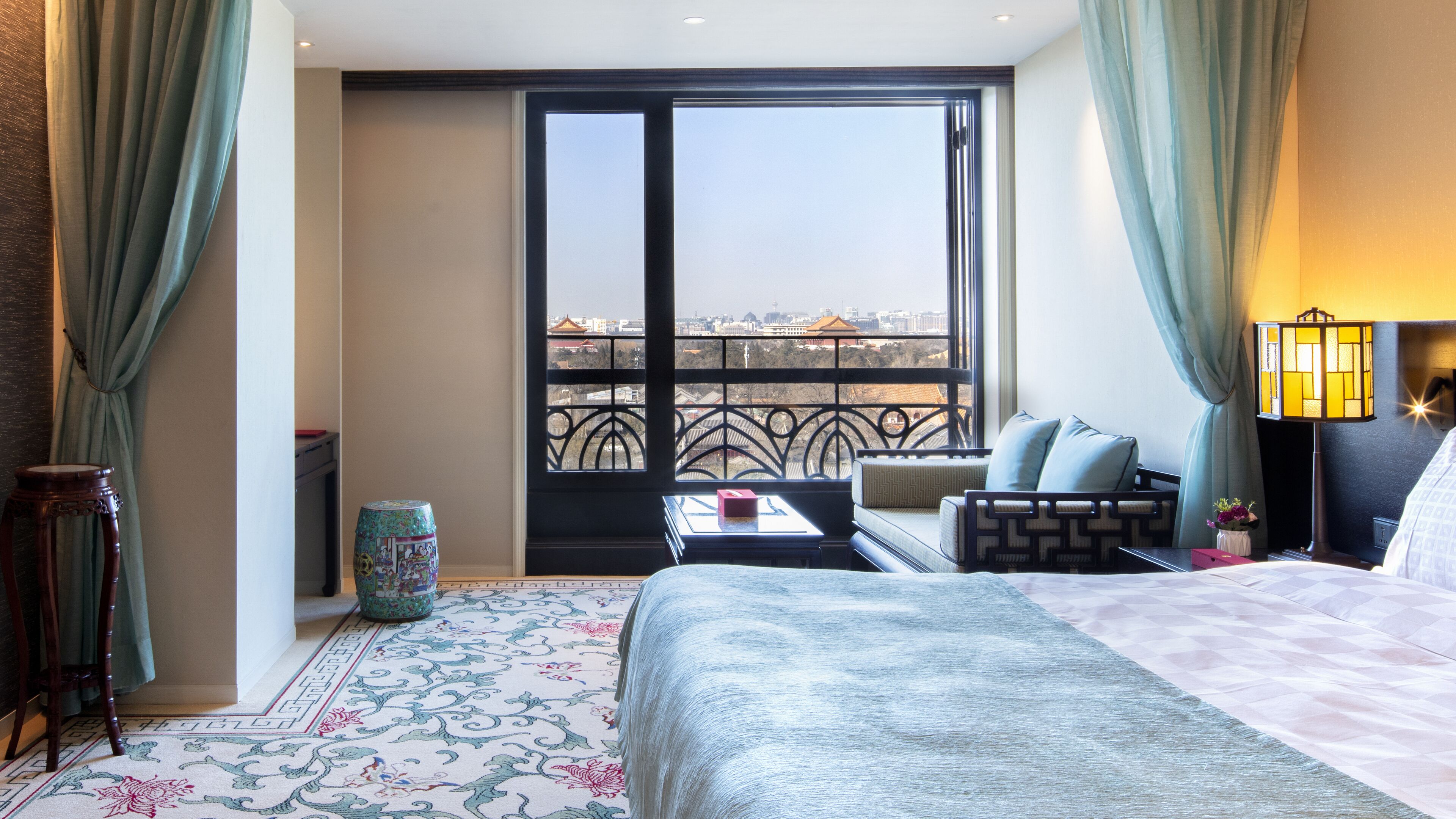 Down duvets, minibar, in-room safe, desk