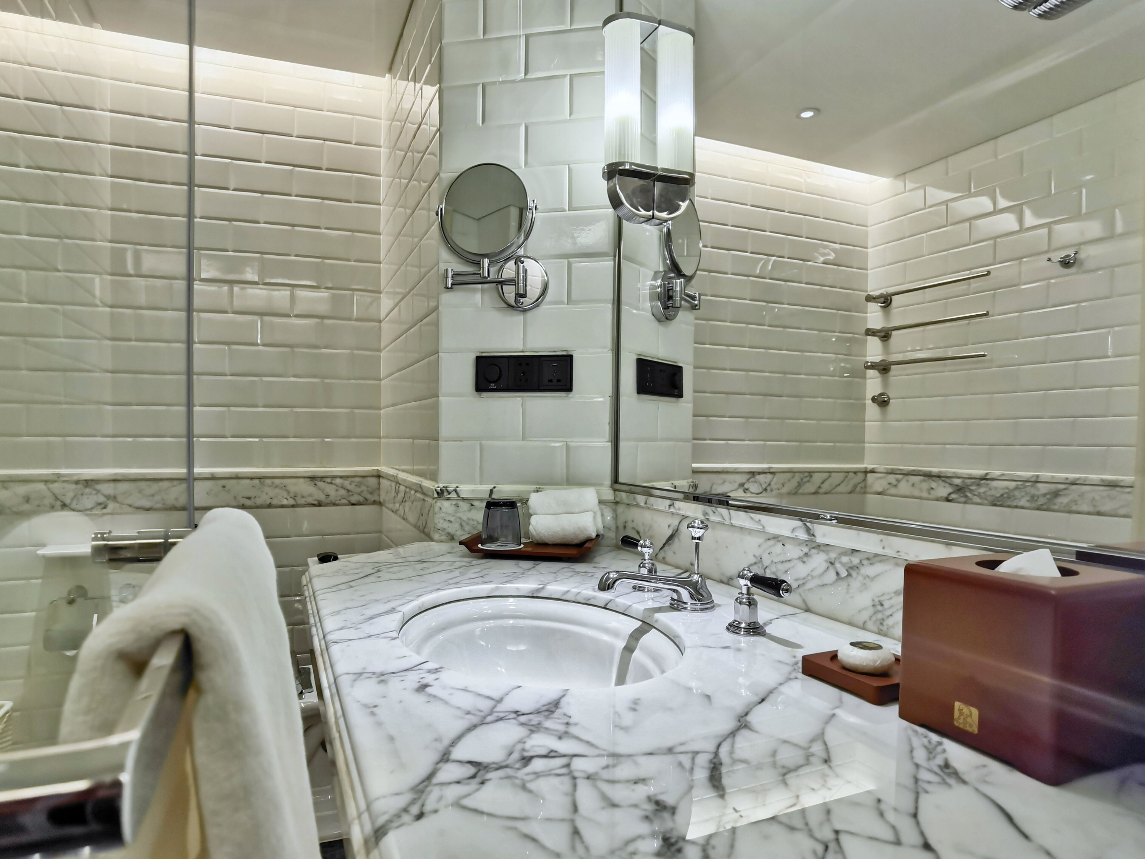 bathroom | separate bathtub and shower, rainfall showerhead, hair dryer, bathrobes