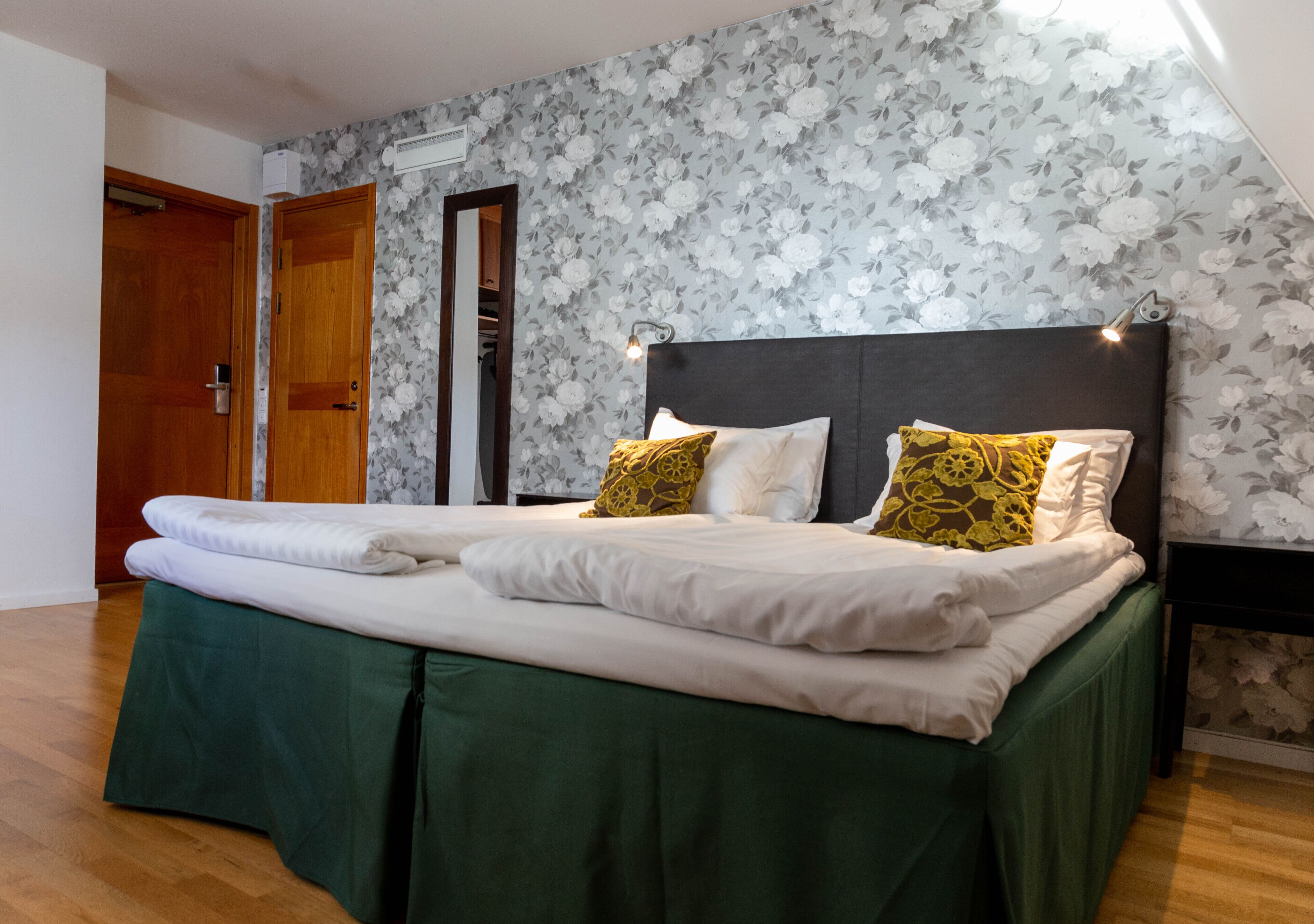 1 bedroom, desk, blackout curtains, iron/ironing board