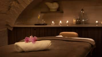 Behandlungsräume für Paare, Sauna, Körperbehandlungen, Aromatherapie