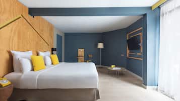Suite Junior balcon | Premium bedding, minibar, in-room safe, desk