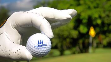 Guests can enjoy a round of golf at the hotel's nearby course.
