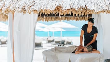 Salas de tratamiento para parejas, tratamientos corporales, aromaterapia