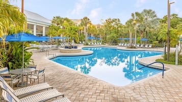 2 outdoor pools, pool umbrellas, sun loungers