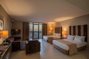 Junior Suite, Sea View (2 Adults + 2 Children) | Minibar, in-room safe, desk, blackout drapes