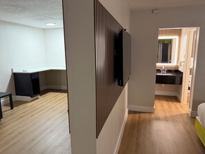 In-room safe, desk, iron/ironing board, free cribs/infant beds