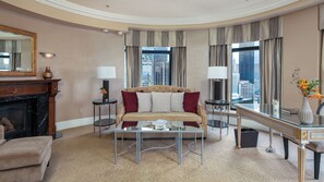 Suite – president, 1 enkeltseng | Sengetøy av topp kvalitet, safe på rommet, skrivebord og lydisolert