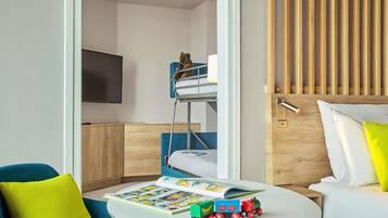 Free minibar items, in-room safe, desk, blackout curtains