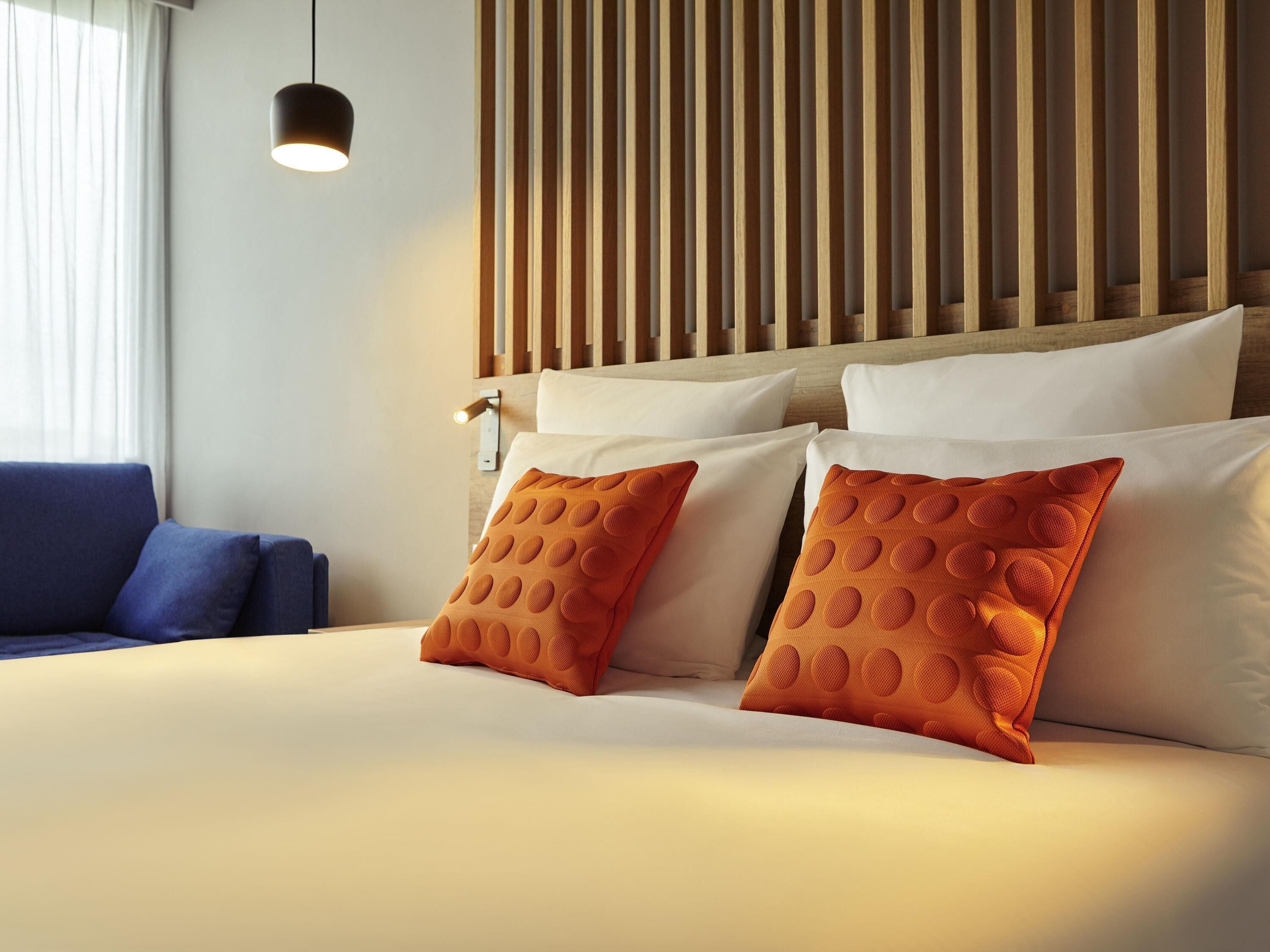 Free minibar items, in-room safe, desk, blackout curtains