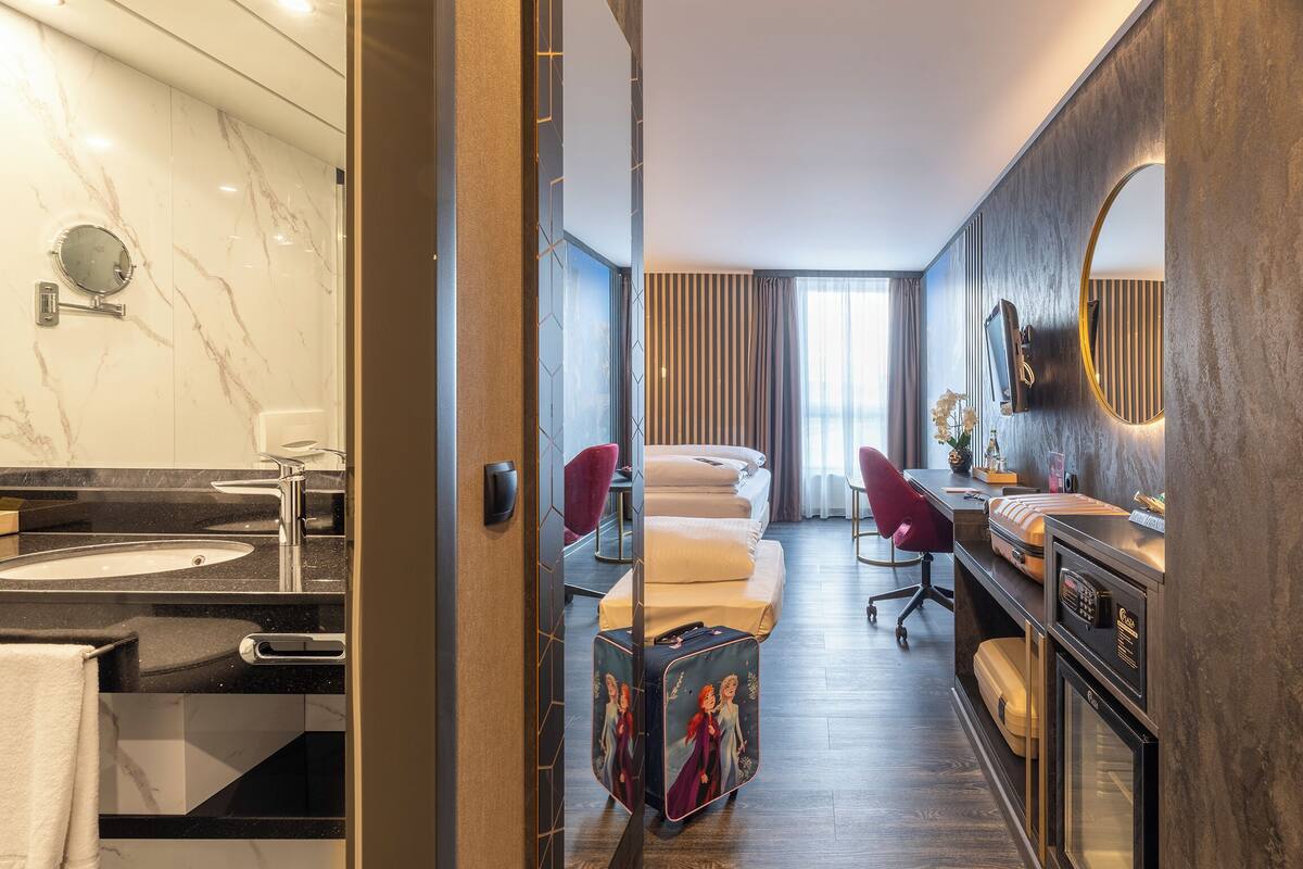 1 habitación y ropa de cama hipoalergénica