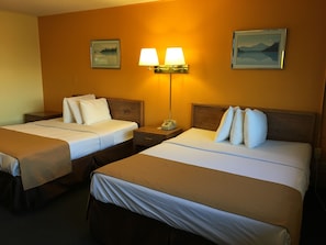 Standard Double Room, 2 Queen Beds | Blackout drapes, soundproofing, free WiFi, bed sheets
