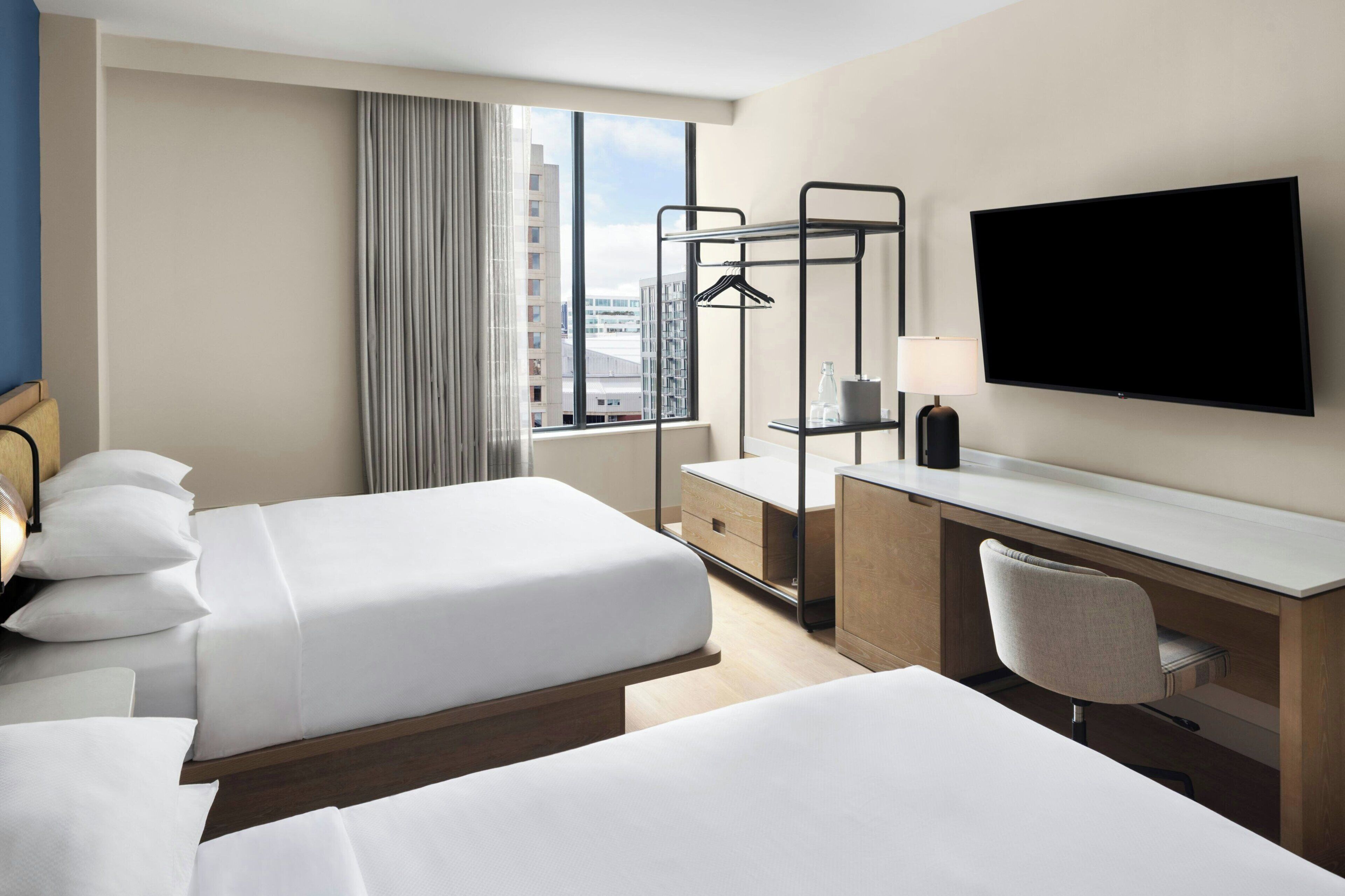 Room, 2 Queen Beds, Non Smoking, City View | Premium bedding, pillowtop beds, in-room safe, desk