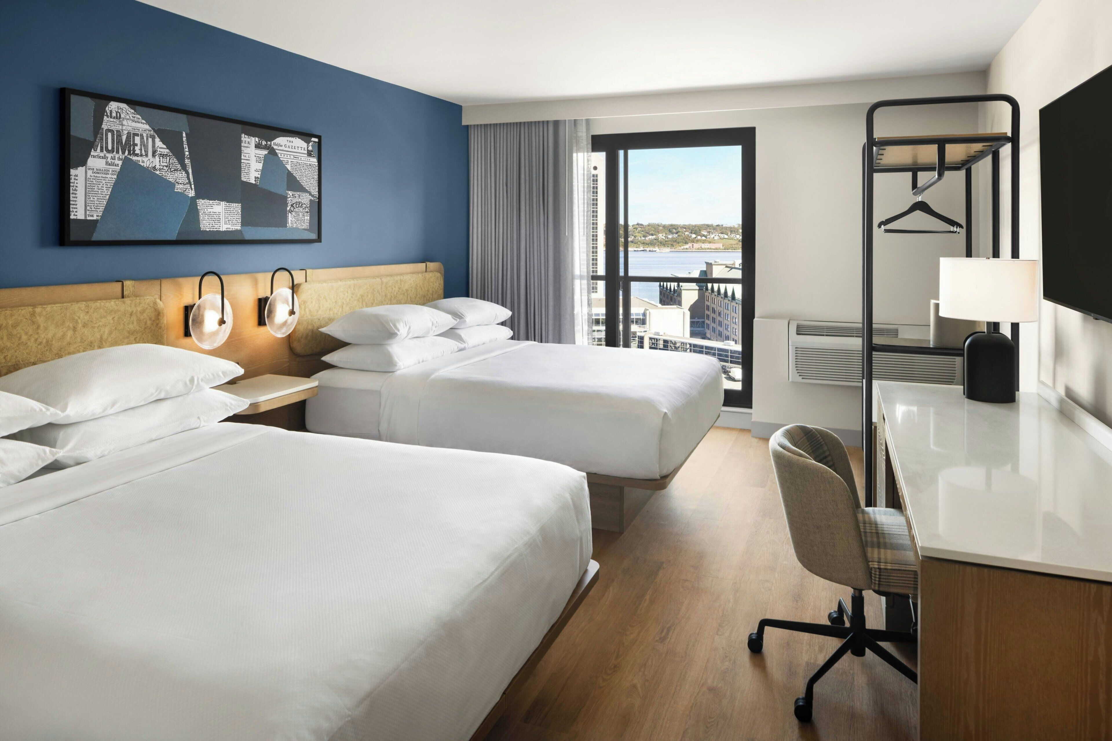 Room, 2 Queen Beds, Harbor View | Premium bedding, pillowtop beds, in-room safe, desk