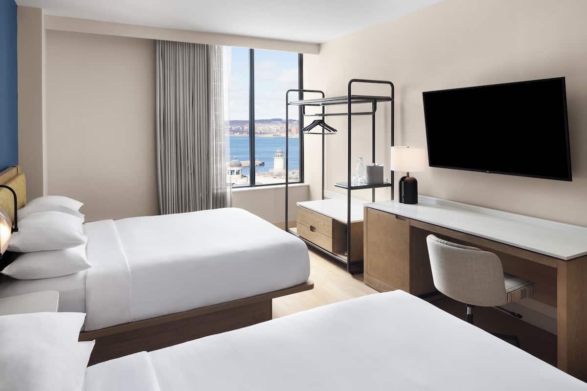 Room, 2 Queen Beds, Harbor View | Premium bedding, pillowtop beds, in-room safe, desk