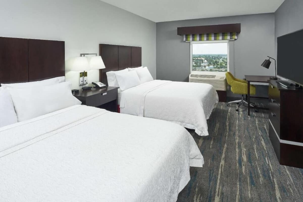 In-room safe, desk, laptop workspace, blackout drapes