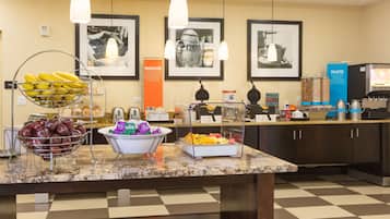 Free daily buffet breakfast