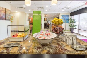 Free daily buffet breakfast