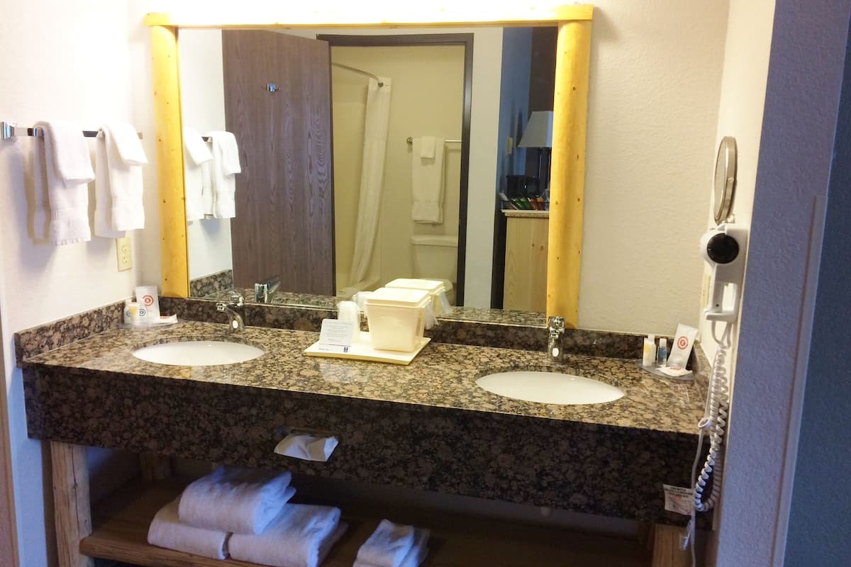 standard room, 1 king bed, non smoking | bathroom sink