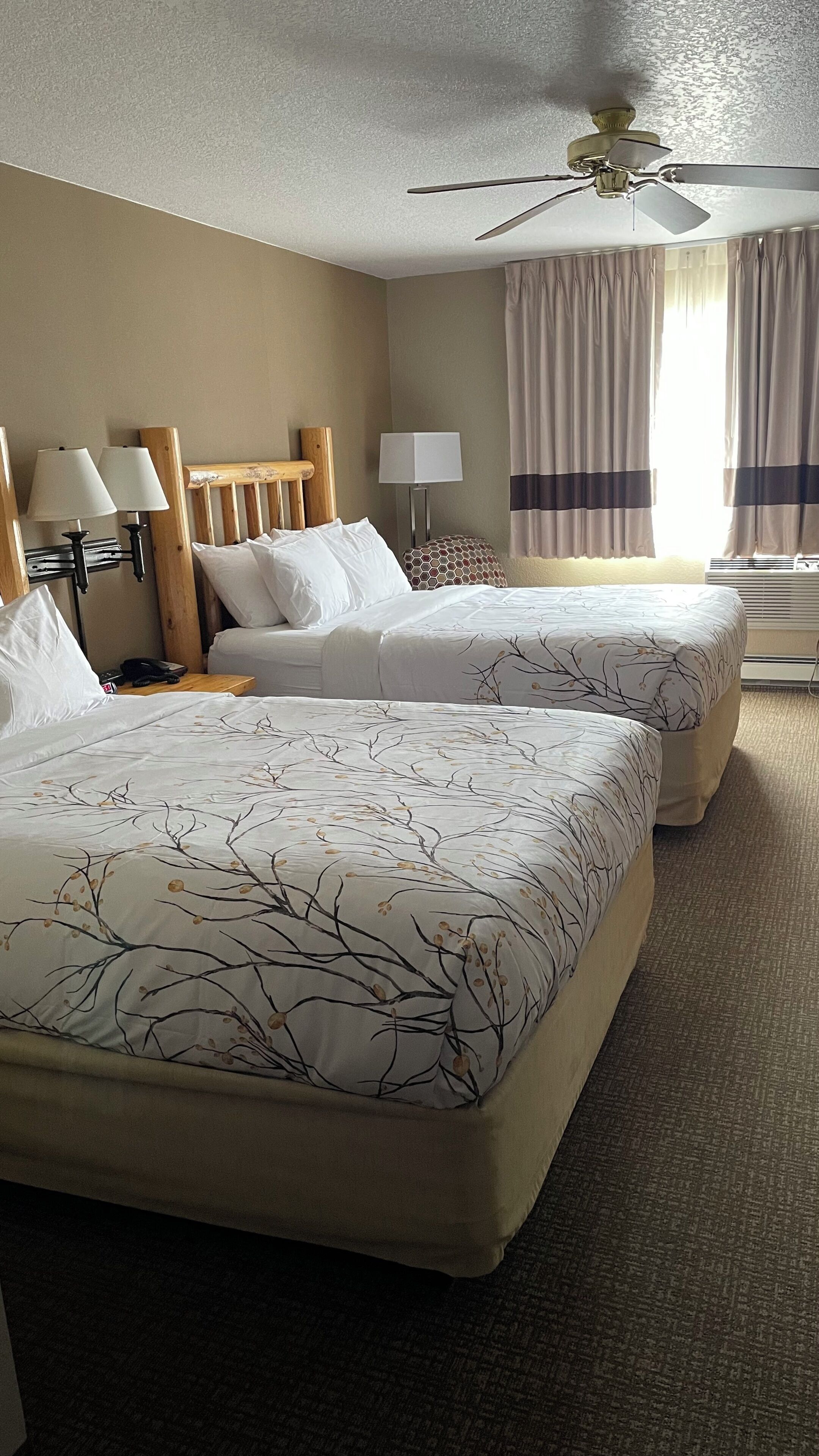 Standard Room, 2 Queen Beds | Blackout curtains, iron/ironing board, free WiFi, bed sheets