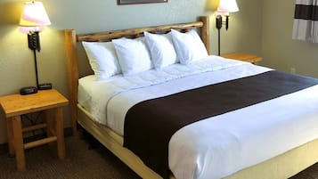 Blackout curtains, iron/ironing board, free WiFi, bed sheets
