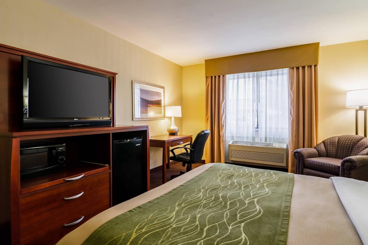 Room, 1 Queen Bed, Accessible, Non Smoking | In-room safe, desk, iron/ironing board, rollaway beds