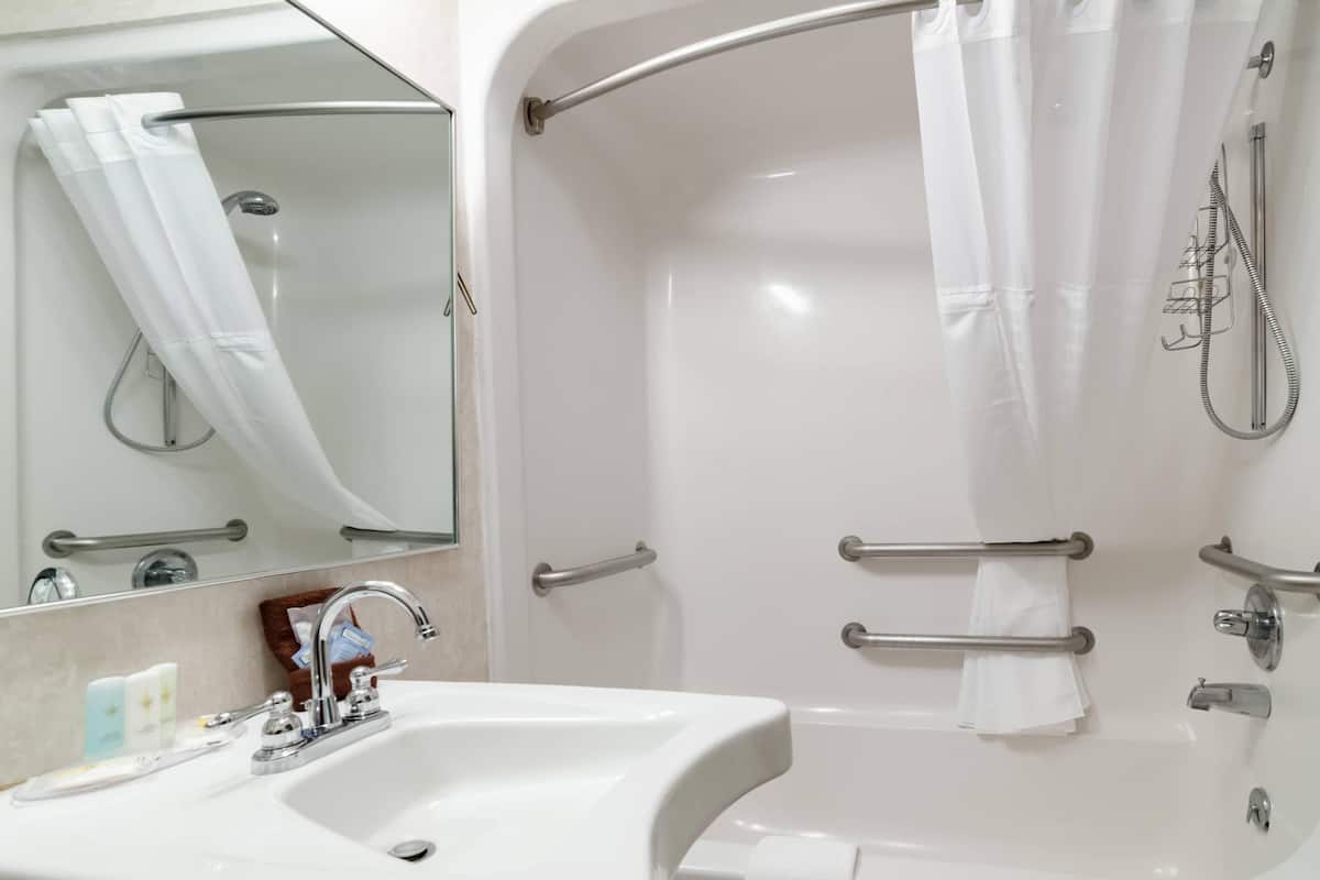 Chambre, 1 grand lit, accessible aux personnes à mobilité réduite, non-fumeur