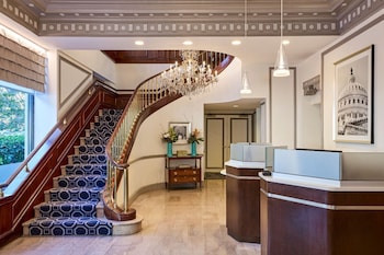 Check-in/check-out kiosk at Phoenix Park Hotel