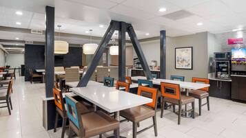 Free daily self-service breakfast