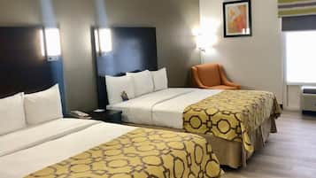 Chambre, 2 grands lits, non-fumeurs | Literie de qualité supérieure, surmatelas, décoration personnalisée