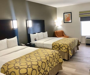 Room, 2 Queen Beds, Non Smoking | Premium bedding, pillow-top beds, desk, blackout curtains - Baymont by Wyndham Warrenton (Warrenton)