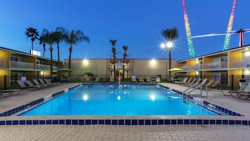 3 outdoor pools, open 9:00 AM to midnight, pool umbrellas, sun loungers