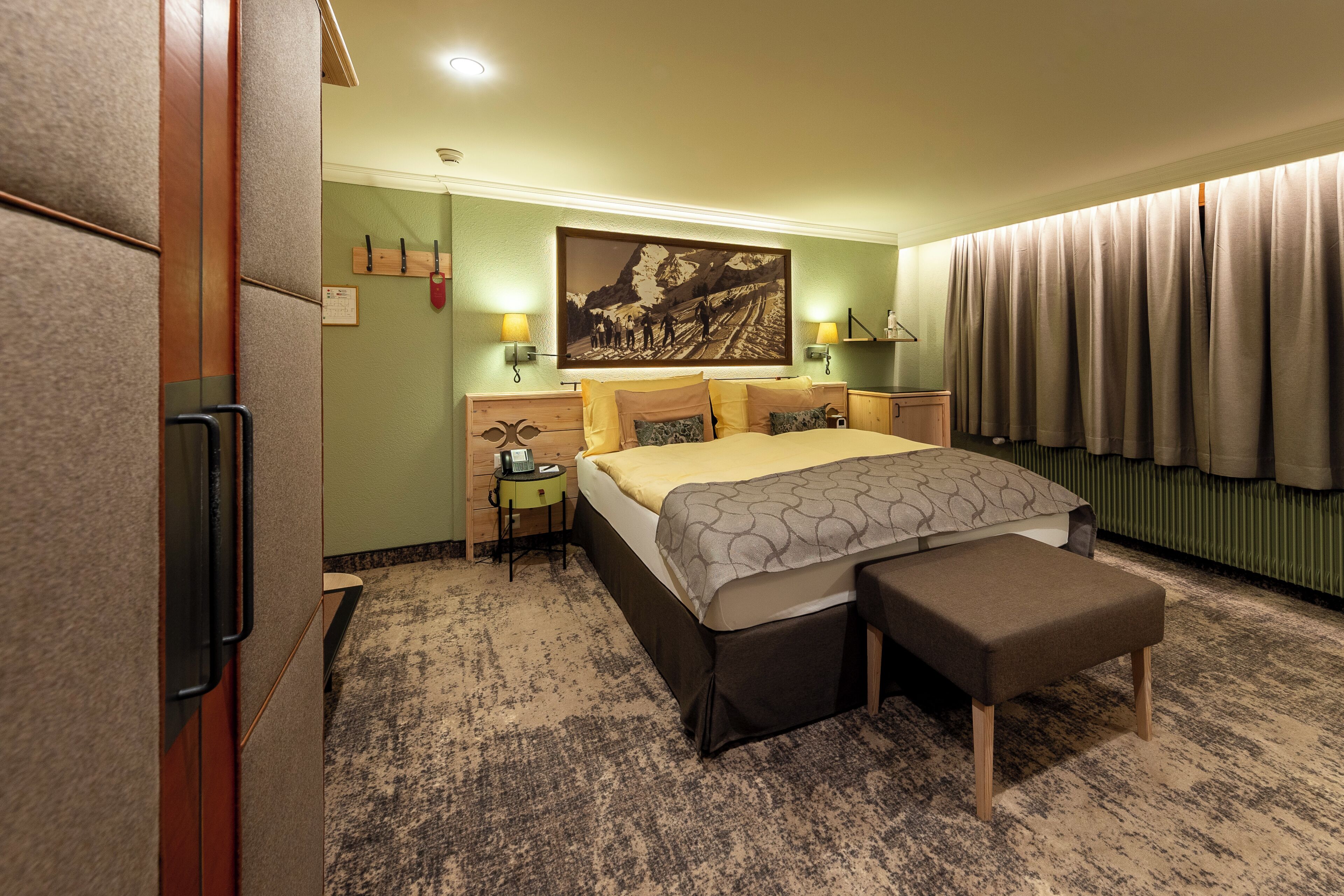 Double Room Forest Side | Minibar, in-room safe, desk, blackout drapes