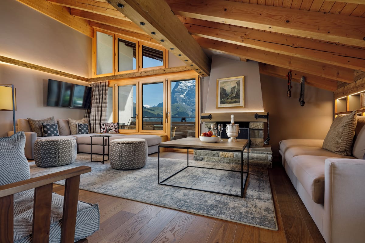 Unique 3 Bedroom Suite with Eiger Mountain View | View from room
