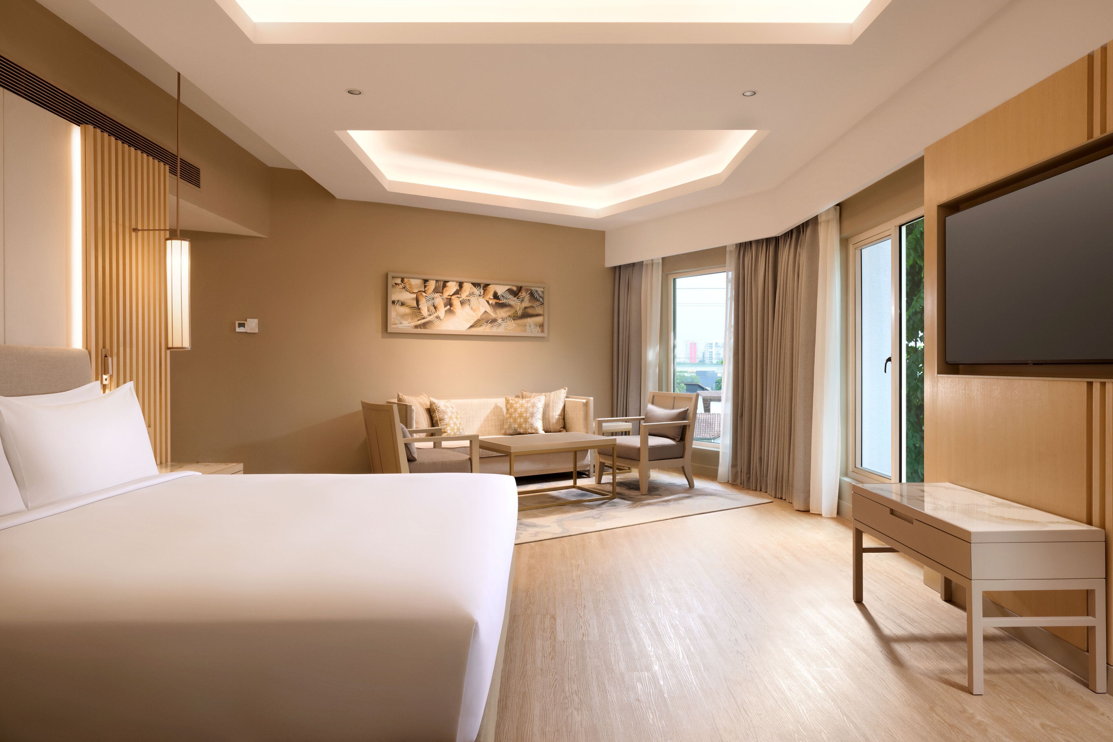 Minibar, in-room safe, desk, blackout curtains