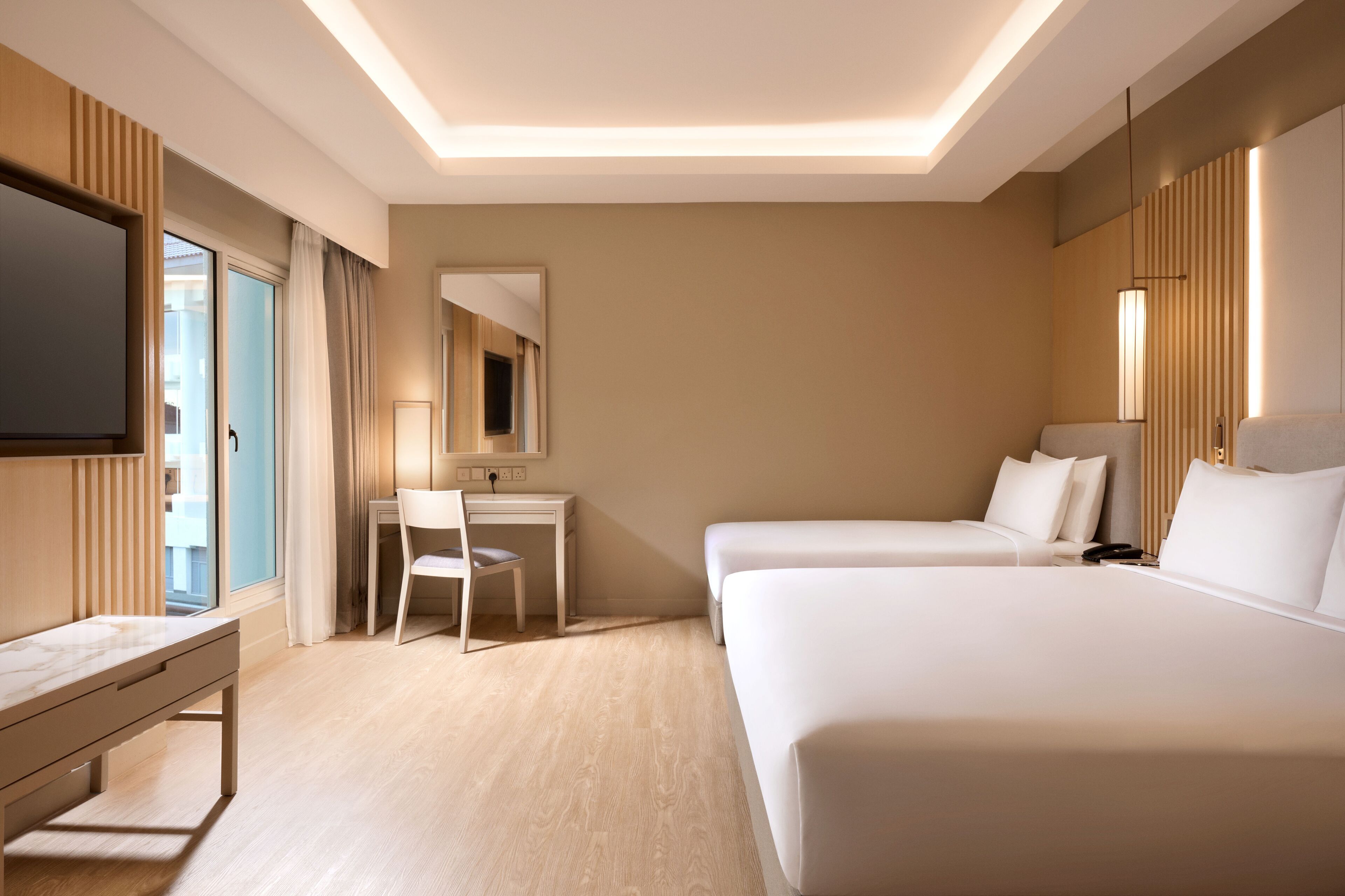 Minibar, in-room safe, desk, blackout curtains