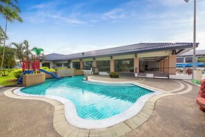 2 outdoor pools, open 7:00 AM to 7:00 PM, pool umbrellas, sun loungers